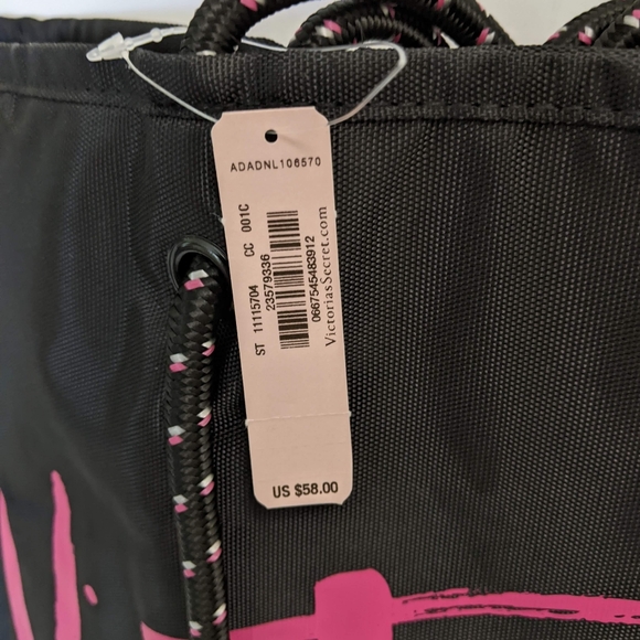 NWT Victoria’s Secret Wicked Signature Beach Rope Drawstring Tote Bag Travel - Picture 6 of 9